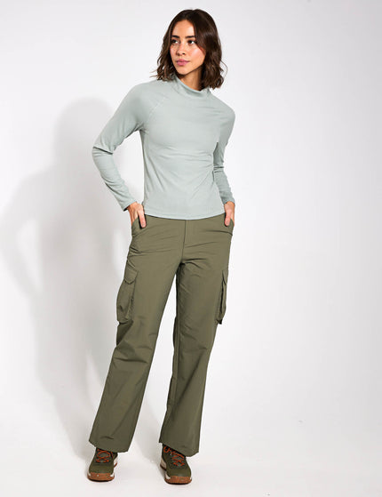 Goodmove Stormwear Cargo Wide Leg Trousers - Dark Khakiimages4- The Sports Edit