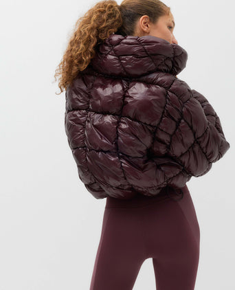 Stormwear High Shine Puffer Jacket - Mulberry