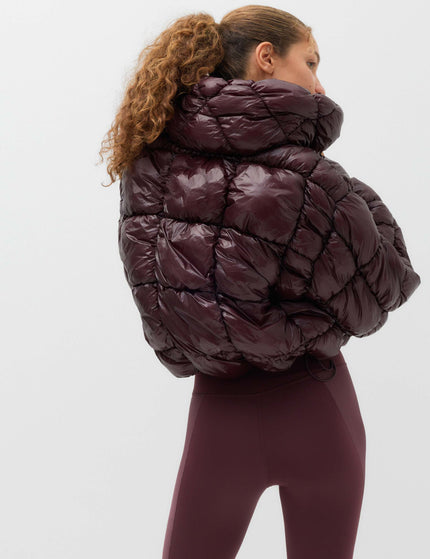 Goodmove Stormwear High Shine Puffer Jacket - Mulberryimages2- The Sports Edit