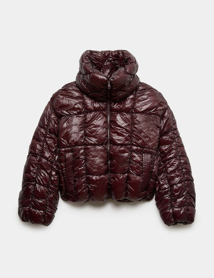 Goodmove Stormwear High Shine Puffer Jacket - Mulberryimages6- The Sports Edit