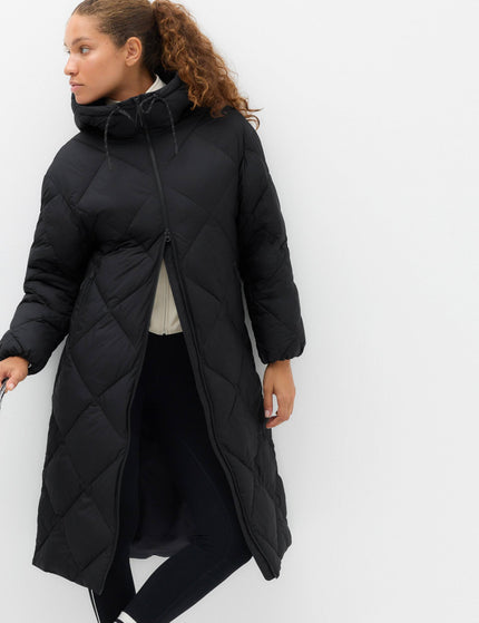 Stormwear Hooded Longline Puffer Coat - Carbon