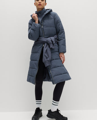 Stormwear Hooded Longline Puffer Jacket - Nightshade