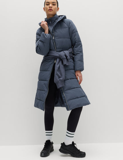 Goodmove Stormwear Hooded Longline Puffer Jacket - Nightshadeimages1- The Sports Edit