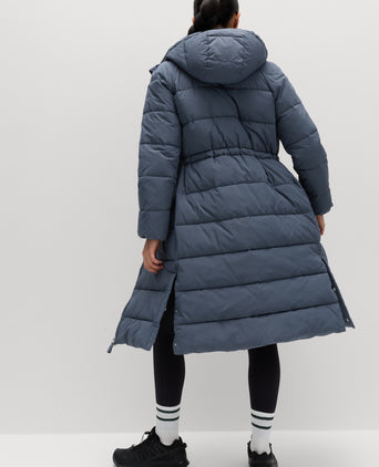 Stormwear Hooded Longline Puffer Jacket - Nightshade