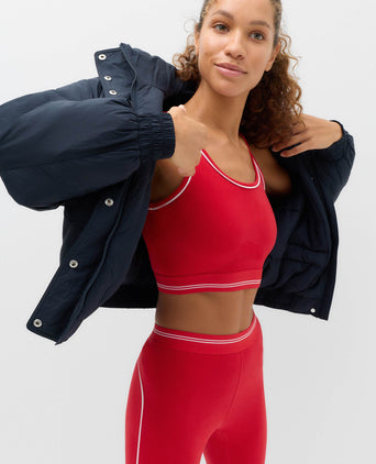 Stormwear Padded Funnel Neck Bomber Jacket - Dark Navy