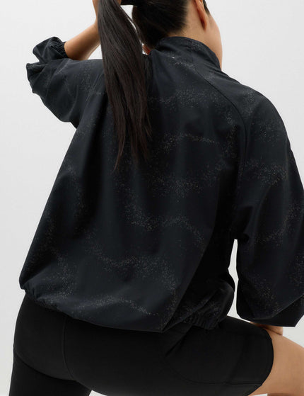 Goodmove Stormwear Reflective Funnel Neck Running Jacket - Black Miximages2- The Sports Edit