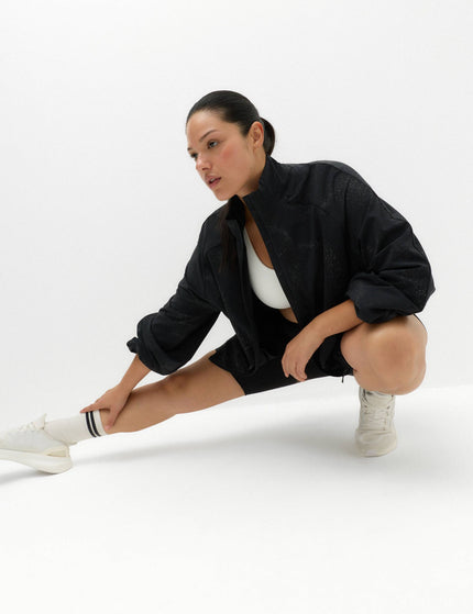 Goodmove Stormwear Reflective Funnel Neck Running Jacket - Black Miximages7- The Sports Edit