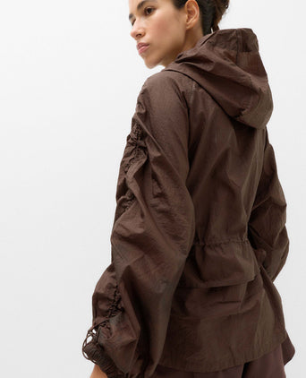 Stormwear Shimmer Lightweight Hooded Jacket - Dark Chocolate