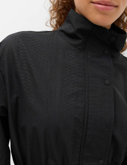 Goodmove Stormwear Textured Funnel Neck Utility Jacket - Blackimages3- The Sports Edit