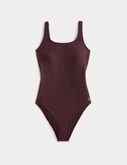Goodmove Tummy Control Textured Padded Scoop Back Swimsuit - Mulberryimages6- The Sports Edit