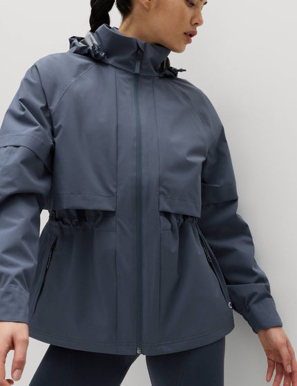 Goodmove Waterproof Hooded Longline Jacket - Nightshadeimages1- The Sports Edit