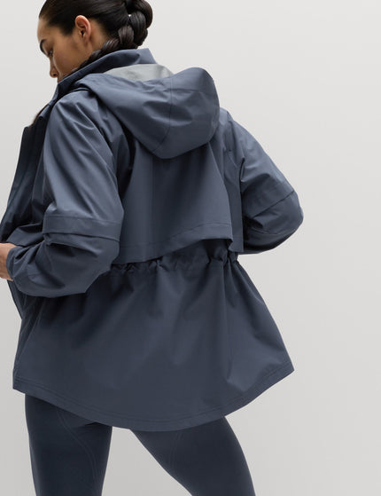 Goodmove Waterproof Hooded Longline Jacket - Nightshadeimages3- The Sports Edit