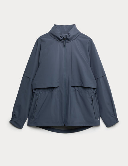 Goodmove Waterproof Hooded Longline Jacket - Nightshadeimages8- The Sports Edit