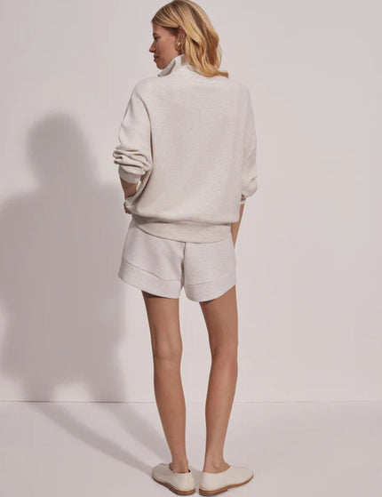 Varley Hawley Half Zip Sweat - Ivory Marlimages5- The Sports Edit