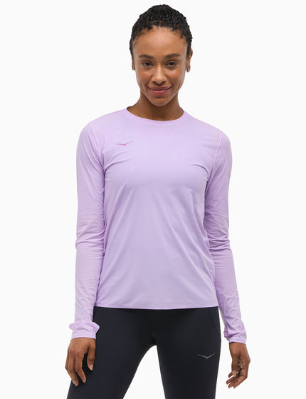 HOKA Airolite Run Long Sleeve - Aster Flowerimages1- The Sports Edit