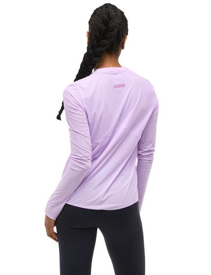 HOKA Airolite Run Long Sleeve - Aster Flowerimages2- The Sports Edit