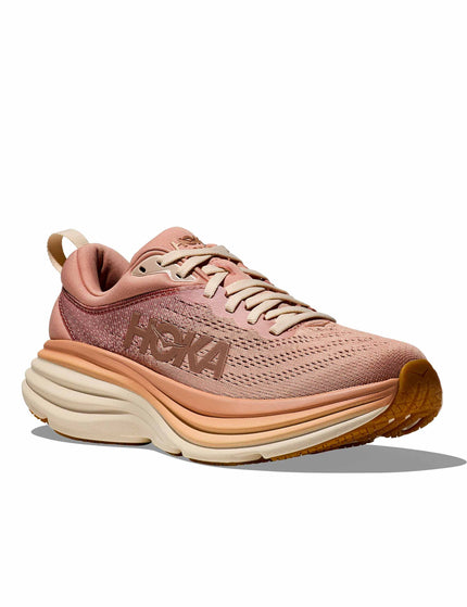 HOKA | Bondi 8 Shoes - Sandstone/Cream | The Sports Edit