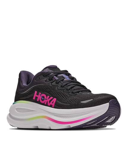 HOKA Bondi 9 - Black/Neon Dragonfruitimages2- The Sports Edit