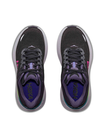 HOKA Bondi 9 - Black/Neon Dragonfruitimages7- The Sports Edit