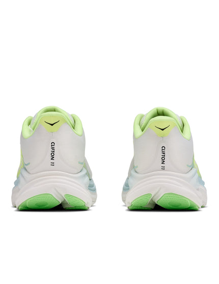 HOKA Clifton 11 - Frost/Neon Yuzuimages8- The Sports Edit