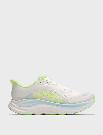 HOKA Clifton 11 Wide - Frost/Neon Yuzuimages1- The Sports Edit