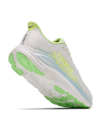 HOKA Clifton 11 Wide - Frost/Neon Yuzuimages5- The Sports Edit