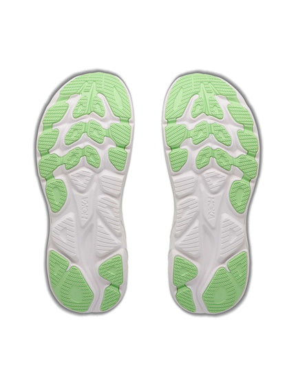 HOKA Clifton 11 Wide - Frost/Neon Yuzuimages7- The Sports Edit