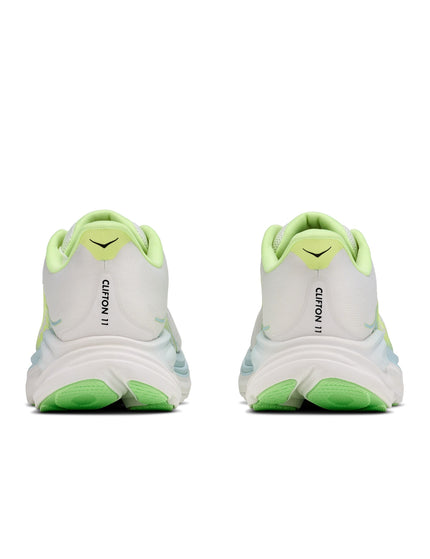 HOKA Clifton 11 Wide - Frost/Neon Yuzuimages8- The Sports Edit