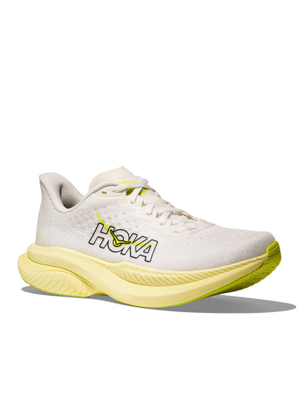 HOKA Mach 6 - White/Neon Hoka Citrusimages2- The Sports Edit