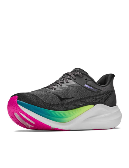 HOKA Rocket X 3 - Black/Neon Nebulaimages3- The Sports Edit