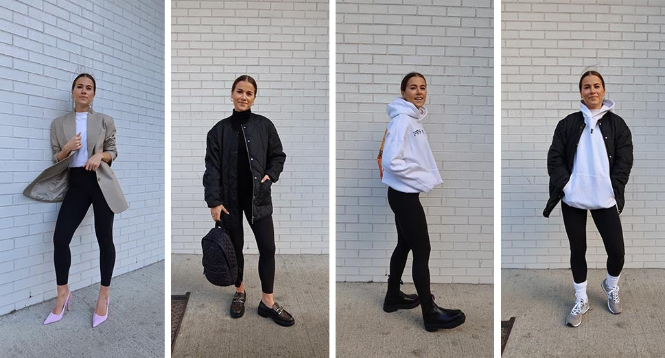 how to wear black leggings