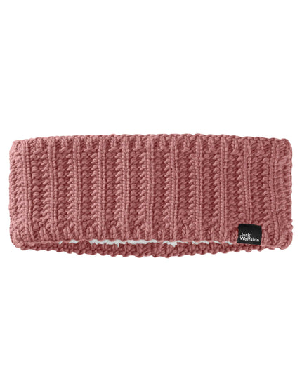 Jack Wolfskin Highloft Knit Headband - Red Coralimages1- The Sports Edit