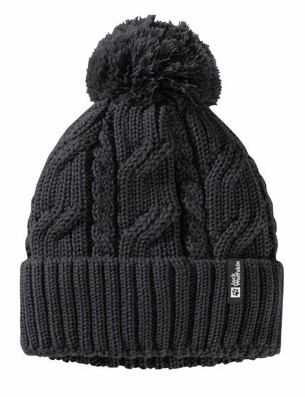 Jack Wolfskin Pompom Beanie - Blackimages1- The Sports Edit