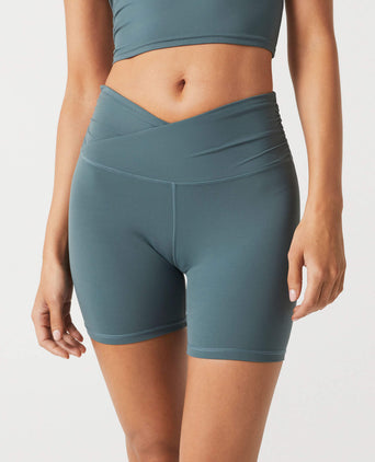 Addison Cloud-Core Wrap Short - Steel Teal
