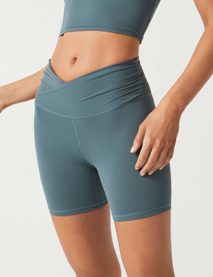 Lilybod Addison Cloud-Core Wrap Short - Steel Tealimages3- The Sports Edit
