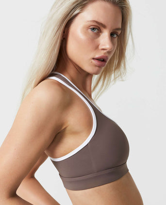 Clare Sports Bra - Coffee