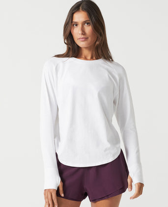 Clare Vintage Washed Slub - White