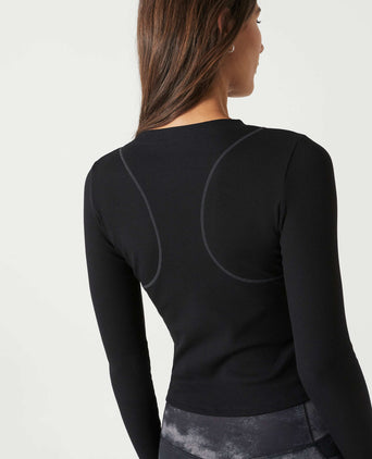 Faro Long Sleeve Tech Tee - Black