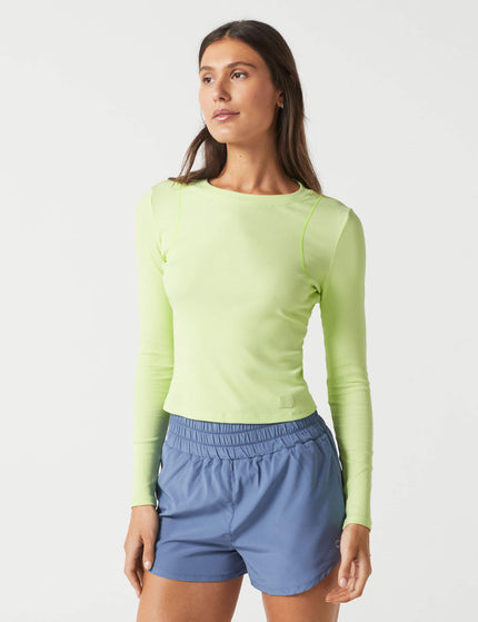 Lilybod Faro Long Sleeve Tech Tee - Iced Limeimages2- The Sports Edit