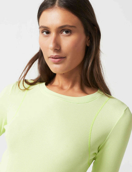 Lilybod Faro Long Sleeve Tech Tee - Iced Limeimages3- The Sports Edit