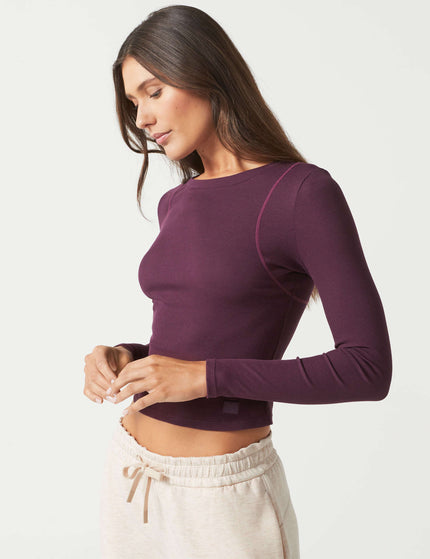 Lilybod Faro Long Sleeve Tech Tee - Ox Plumimages3- The Sports Edit