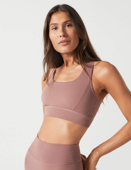 Lilybod Frankie Cloud-Core Sports Bra - Clayimages4- The Sports Edit