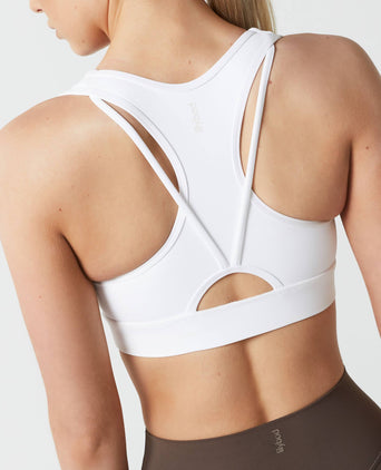 Frankie Cloud-Core Sports Bra - White
