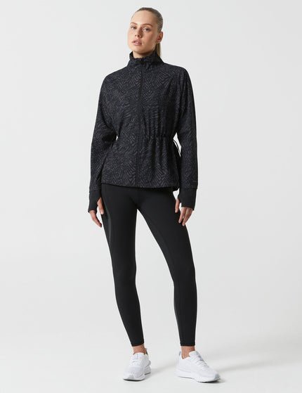 Lilybod Helena Running Jacket - Leopard Print Blackimages8- The Sports Edit