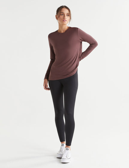 Lilybod Kendall Long Sleeve Top - Burgundyimages7- The Sports Edit