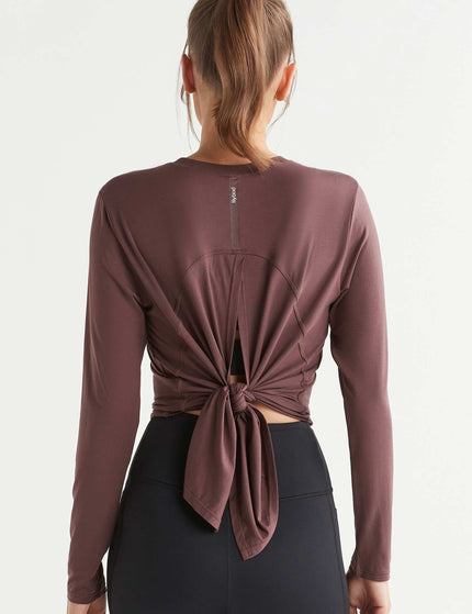 Lilybod Kendall Long Sleeve Top - Burgundyimages6- The Sports Edit