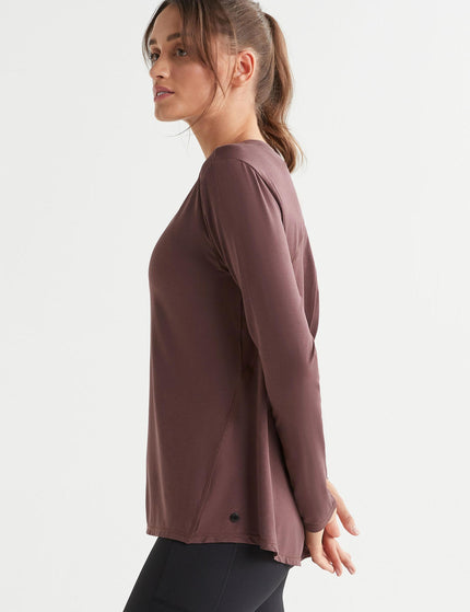 Lilybod Kendall Long Sleeve Top - Burgundyimages3- The Sports Edit