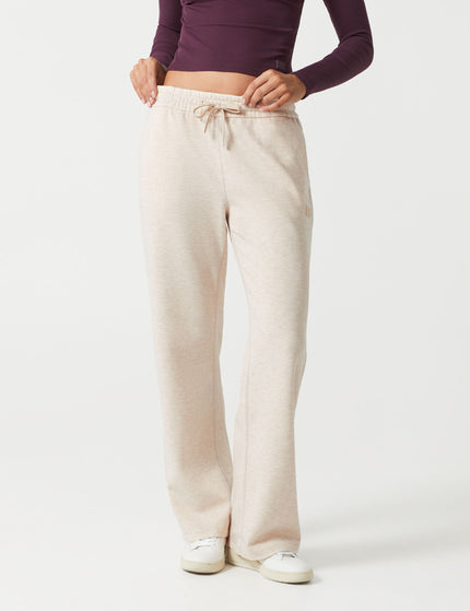 Kyoto Wide Leg Jogger - Oatmeal Marl