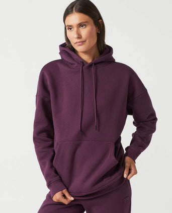 Lucy Hooded Sweater - Ox Plum
