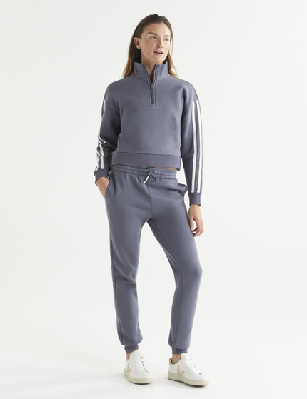 Lilybod Millie Slim Fleece Track Pant - Charcoalimages4- The Sports Edit